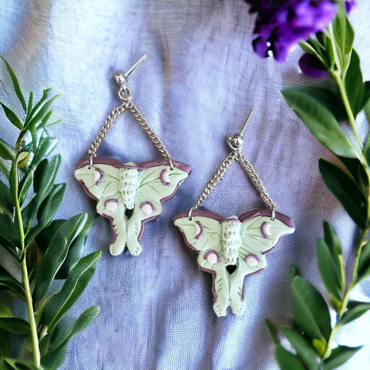 Luna Moth Dangles