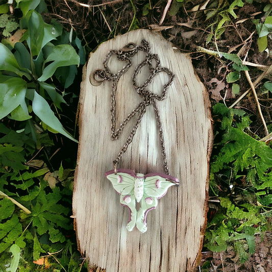 Luna Moth Pendant