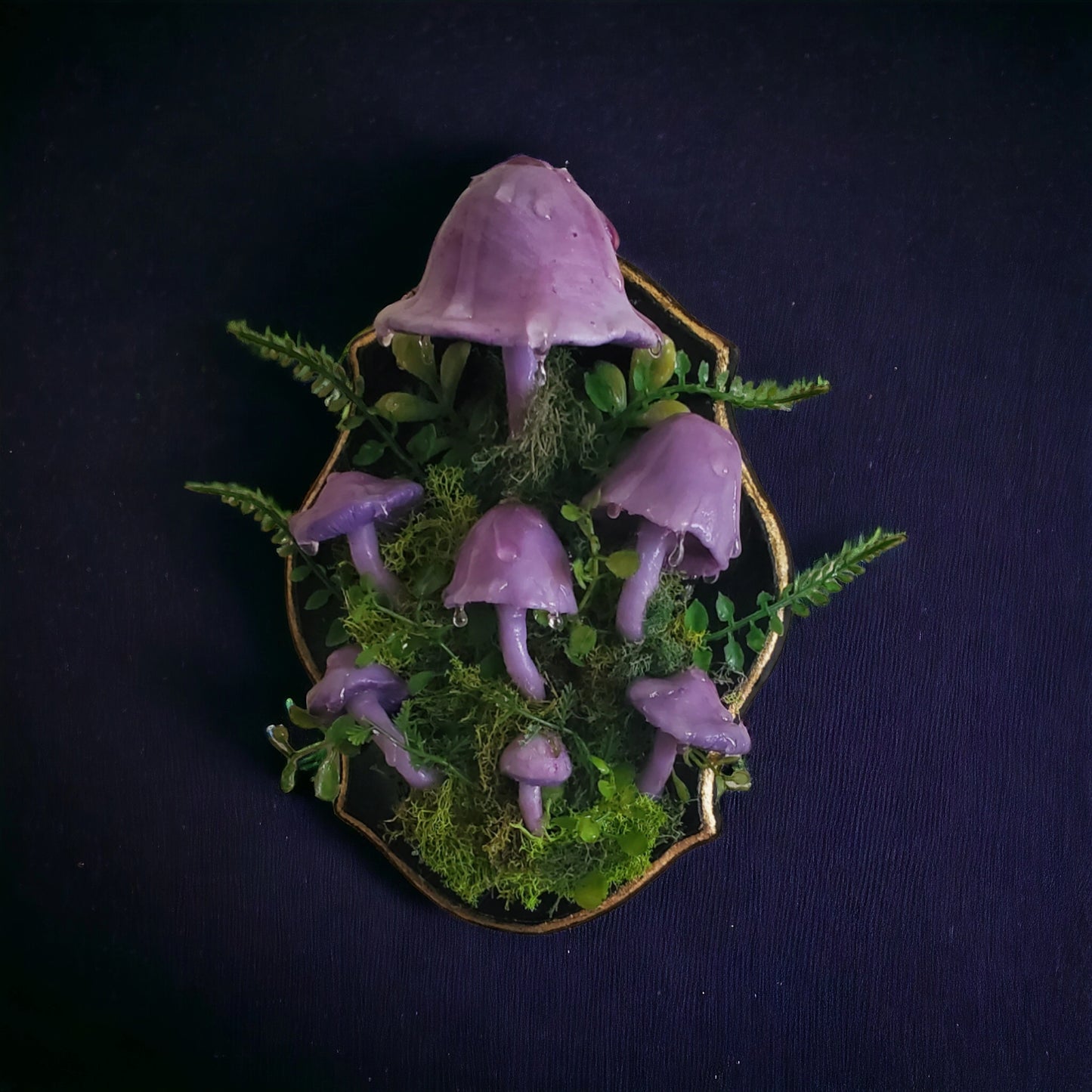 Amethyst Mushroom Wall Plaque